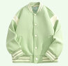 真维斯女童外套春秋款女大童洋气秋装衣服时尚开衫儿童休闲拼接棒球服秋 【单件外套】浅绿/J草坪绵羊 110 实拍图