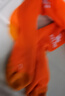 KELME/卡尔美儿童高筒足球袜过膝学生比赛训练毛巾底加厚防滑长筒袜子 橙色(均码:32-38)-3048款 实拍图