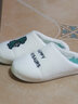 安尚芬秋冬棉拖鞋男士居家舒适加厚保暖卡通软底防滑情侣室内外棉拖鞋女 白色 40-41 实拍图