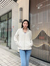 西域骆驼（VANCAMEL）冲锋衣男女加厚防风保暖登山服三合一可拆卸夹克外套连帽滑雪服 KY1818S卡其/土黄-女 M 实拍图