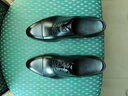 THOM WILLS皮鞋男三接头商务正装鞋冬季固特异手工真皮牛津鞋 黑色B075 41 /7.5码 实拍图