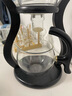 瓷牌茗茶具（cipaiming teaset）瓷牌茗 邀月玻璃自动茶具套装家用懒人泡茶壶全自动磁吸泡茶器 透明把杯邀月自动茶具+杯架 实拍图