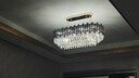 幽岚 轻奢客厅吊灯后现代水晶餐厅吊灯创意个性北欧风格卧室灯具灯饰 直径40CM-三色调光 实拍图