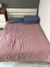 京东京造 24支纯棉仿麻空气洗四件套 A类被套床单枕套 1.5米床 暮霞蓝紫 实拍图