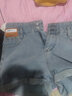 棉致显瘦牛仔短裤女夏季外穿高腰运动休闲破洞五分裤女士宽松沙滩裤 227灰色+227蓝色【两条44】 2XL 120-140斤 实拍图