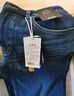 京东京造牛仔裤男秋季直筒裤子男士休闲长裤四面弹加绒加厚 牛仔蓝 35 实拍图