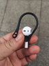 ESCASE Airpods 3苹果1/2/pro无线蓝牙运动耳机防丢绳耳挂 出行防脱落 双耳黑色 实拍图