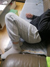 啄木鸟裤子男秋冬款束脚裤潮流运动休闲裤冬季加绒裤加厚宽松保暖卫男裤 566黑色 加绒 XL 实拍图
