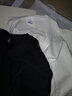 ESCURLTF 圆领打底衫女内搭春秋薄款宽松百搭紧身T恤长袖上衣外穿体恤 纯黑长T XL  130-145斤 实拍图