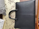 ELLE HOMME男士商务公文包 个性时尚横款牛皮手提包 大容量电脑包男包EA088209011黑色 实拍图
