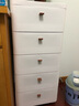 纳份爱免安装抽屉式收纳柜卧室加厚床头柜客厅多层储物柜子家用置物柜 40cm面宽（顶部带木板） 五层【破损包补】 实拍图