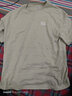 安踏（ANTA）多彩T | 短袖T恤男女夏季圆领上衣情侣同款吸湿排汗宽松休闲短T 【经典logo】亚麻灰8103-12 L 男175/女170 实拍图