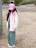 巴莱恩娜女童外套春秋款2024新款童装女中大童春季连帽衣服儿童春装夹克衫 粉色 150cm 晒单实拍图