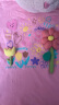 ASK JUNIOR女童短袖T恤2024夏薄款中大童花朵T恤纯棉上衣 粉色 150  晒单实拍图