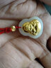 玖长时（JiuChangShi）999足金黄金弥勒佛观音项链男女士款和田玉吊坠生日礼物送女友 玉佛款单个 金镶玉 实拍图
