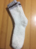 南极人3双装保暖袜子女士中筒袜秋冬季加绒加厚珊瑚绒毛巾袜地板袜 纯色珊瑚绒男袜-随机3双装 实拍图