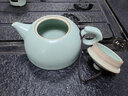 祥业song杯子汝窑茶壶陶瓷功夫茶具石瓢壶汝瓷套装大号过滤家用小单壶 玉环壶 258ml 实拍图