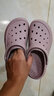 斯凯奇（SKECHERS）洞洞鞋女士夏季外穿包头泡泡鞋厚底透气软底凉拖鞋休闲鞋111514 实拍图