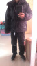 卡帕（Kappa）学院风羽绒服男款冬季保暖情侣连帽加厚面包服外套女款K0CZ2YY87D 黑色-990 M 实拍图