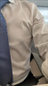 卡度顿衬衫男纯色商务休闲长袖衬衫男韩版修身职业工作服四季款白衬衣男 黑色 3XL 实拍图