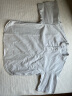 无印良品 MUJI 女式 棉混弹力 短袖罩衫 T恤 女夏季BCA08A0S 浅灰色 XS-S 实拍图