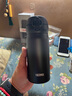 膳魔师（THERMOS） 保温杯女随身杯情侣杯子男进口儿童保温杯超轻学生水杯 352-ALB 优雅黑 350mL 实拍图