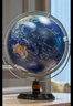 FUNGLOBE 智能语音点读AR地球仪启蒙会说话的大号32cm儿童学生用初中生3d凹凸立体浮雕 30CM卫星款AR点读款(720°充电款外框咖啡色 实拍图