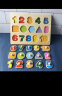 佳依乐儿童蒙氏早教嵌板1-2-3岁宝宝木质拼图配对玩具男女孩手抓板 优质数字 实拍图