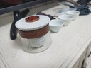 南山先生 旅行茶具套装日式便携防烫手抓茶壶一壶三杯东篱快客杯 东篱快客杯竹环款透明_影青 实拍图