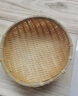 小栱枝  手工竹编制品竹簸箕竹筐篮竹筛子馒头收纳箩筐水果洗菜农家用沥水 A款外径35cm高12.5cm 实拍图