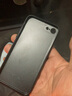 筑鼎 苹果8plus手机壳iphone7 se2 6splus玻璃镜面超薄全包防摔男女款液态硅胶网红 苹果7/8/SE2【亮黑色】 实拍图