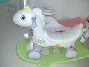 有喜娃木马儿童摇马多功能两用1-3-5宝宝生日礼物玩具车加大婴儿摇摇马 浅绿二合一+音乐 实拍图