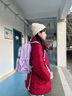 Back care书包小学生护脊减负双肩背包高颜值大容量书包公主紫/B25-162B 实拍图