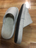 果洛菲（GUOLUOFEI）日式棉麻拖鞋春秋居家室内木地板情侣亚麻拖鞋男四季 浅绿 36-37 实拍图