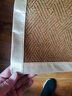 南极人（Nanjiren）凉席1.8x2米夏天冰丝凉席藤席双人凉席可折叠家用草席空调席子1.5 NQE御藤席【光滑平整 凉爽透气】 120*195cm(藤席+枕套一只) 实拍图