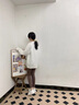 回力运动鞋女鞋2026夏季新款学生休闲鞋子女轻便网面软底减震跑步鞋 0612-1白灰【皮面款】 37 实拍图