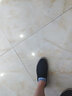 卡帝乐鳄鱼（CARTELO）老北京黑色低帮帆布鞋男士套脚一脚蹬懒人乐福鞋休闲薄底软底单鞋 黑色 39 实拍图