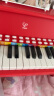 Hape电子琴儿童玩具 25键木质多功能灯光教学电子琴2-3-6周岁 25键声光教学桌面钢琴红色E0628 晒单实拍图