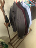 木马人 简约立式简易衣帽架家用卧室挂衣架衣服架子落地收纳架置物架子 【加固加粗】经典款-茶色100长 实拍图