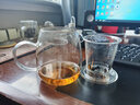 逸集加厚耐热玻璃茶水分离泡茶壶透明红茶茶具冲茶器家用大容量花茶壶 蘑菇杯500ML+4茶杯+竹托盘 实拍图