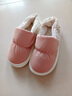 恋家拖鞋女厚底踩屎感保暖家居室内防滑情侣棉拖鞋男士简约防水ins软 杏仁粉 38-39 (250mm) 适合37-38脚穿 实拍图