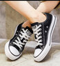 匡威（Converse）经典帆布鞋男 AllSTAR 透气休闲鞋子 黑色运动板鞋女 101001 36 实拍图