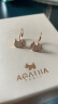 AGATHA/瑷嘉莎 明星同款小狗锆石银耳钉女 520情人节生日礼物送女友老婆 玫瑰金 实拍图