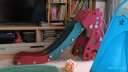亲贝淘（QINBEITAO）宝宝滑滑梯儿童加长加厚滑梯室内家用小型玩具滑梯幼儿园游乐场 新欧式红色（封闭式+篮球框） 实拍图