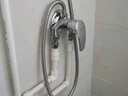 卓浴卫浴明装混水阀冷热淋浴龙头浴室水龙头冷热简易增压花洒喷头套装 黄铜淋浴龙头+三档自洁增压套装 实拍图