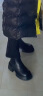 百丽个性擦色烟筒靴女23冬季新商场同款牛皮短筒靴加绒A4Z1DDD3 黑色-绒里 37 晒单实拍图