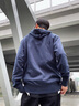 真维斯（Jeanswest）男士上衣秋冬季连帽卫衣大码秋装夹克男生长袖宽松休闲运动外套 蓝色 XL 体重140-160斤 实拍图