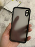 今舞 适用苹果x手机壳iphonexsmax硅胶软边防摔xr外壳全包半透明超薄磨砂男女款潮牌网红硬壳 X/XS 黑色 实拍图