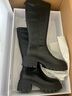 百丽（Belle）美拉德风骑士靴女商场同款高跟高筒靴A6Y1DDG3 黑色-单里 38 (240mm) 实拍图