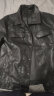 罗蒙（ROMON）高端皮衣外套男春秋季新款韩版潮流修身帅气冬加绒机车皮夹克高端 8117黑色 XL 126-140斤 晒单实拍图
